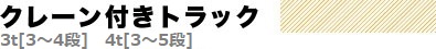 クレーン付きトラック